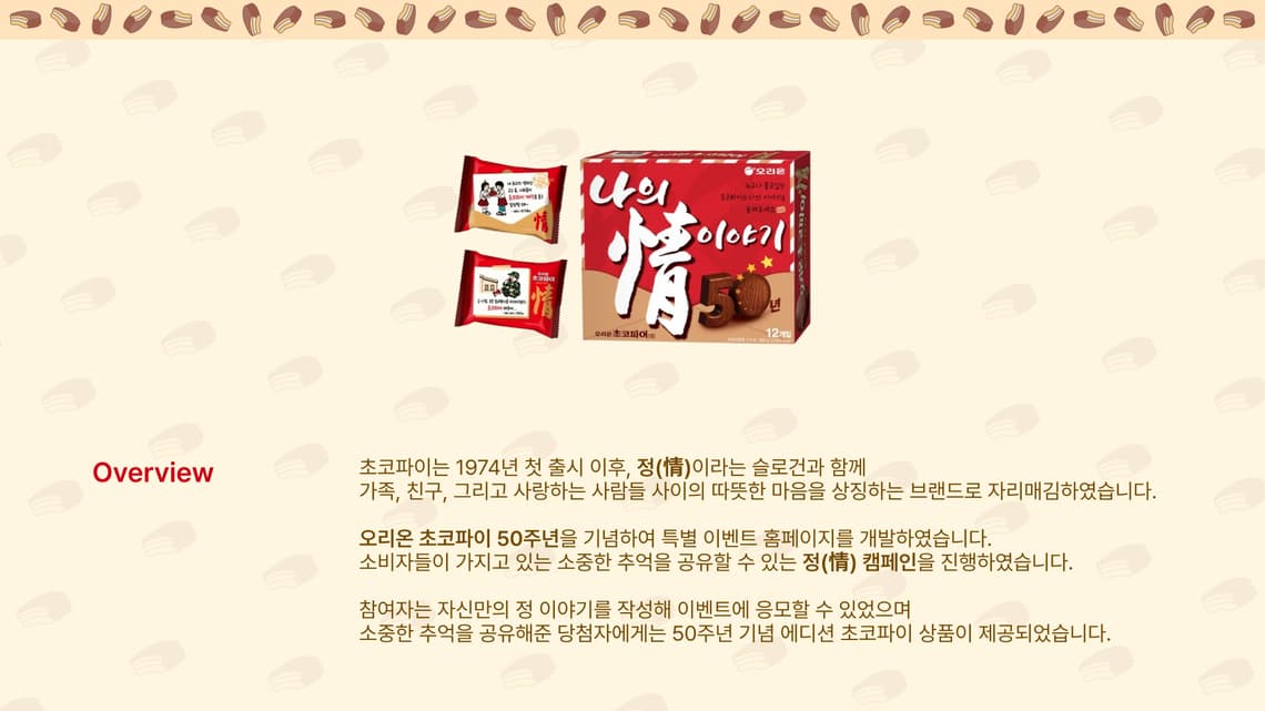 초코파이 50주년 기념 이벤트